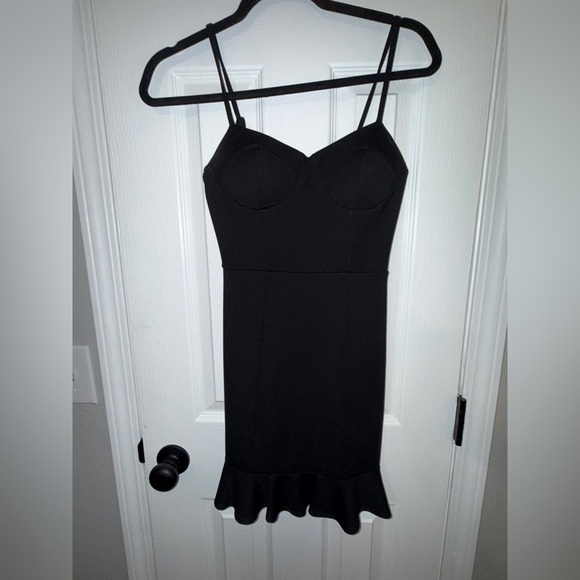 Gianni Bini Black Spaghetti Strap Dress - Picture 4 of 7